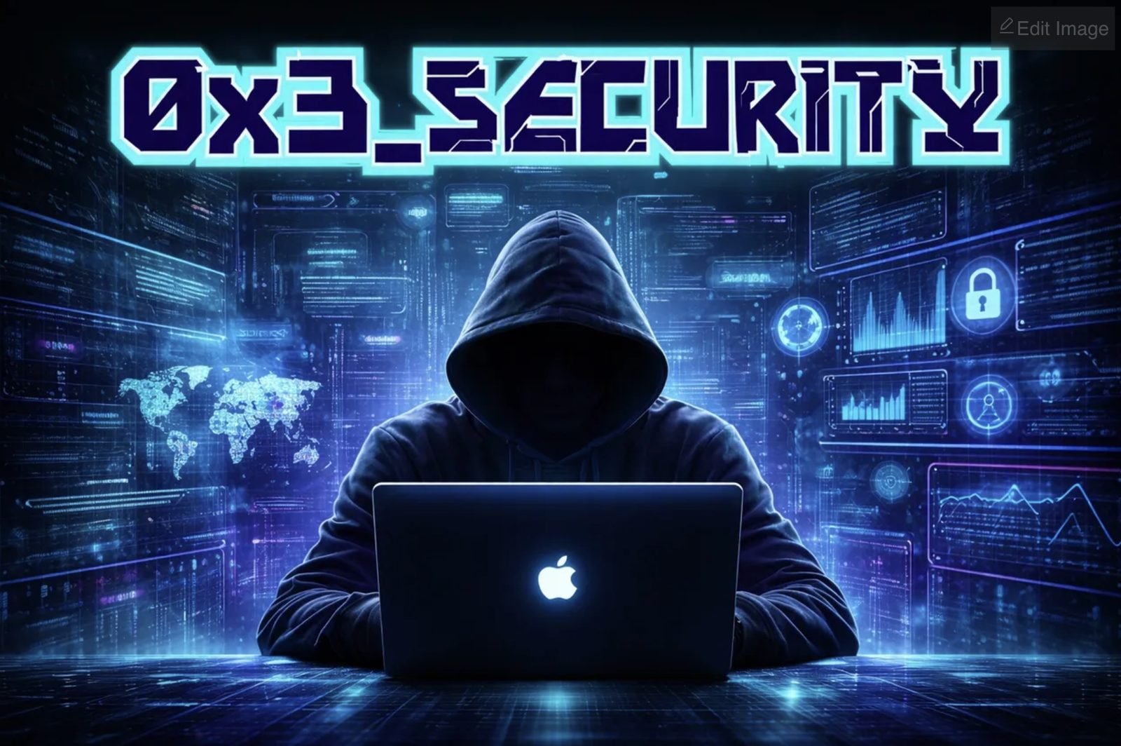 Hooded figure at laptop with security dashboards — MSP security operations gap